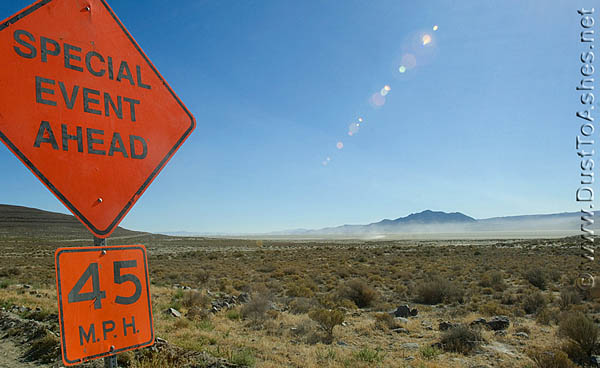 Burning Man traffic sign