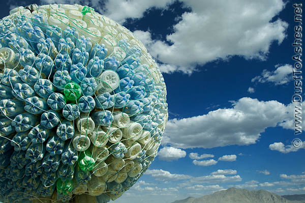 Art out of recycled bottles
