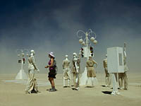 Burning Man Intersection art