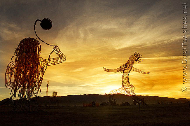 City Girls by AUDIE WILEY Sunset wire rod woman silhouettes