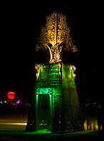 Surreal Tree installation at Burning Man