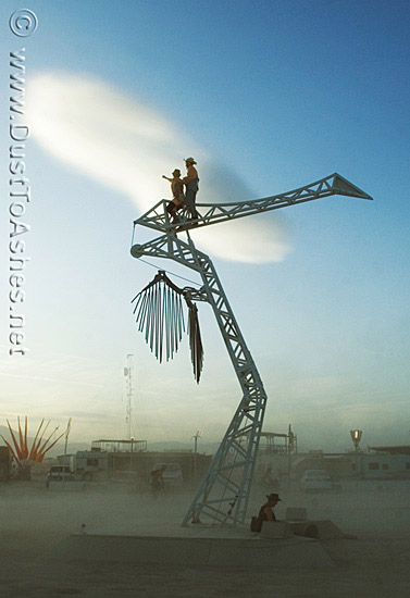 Burning Man aerialists