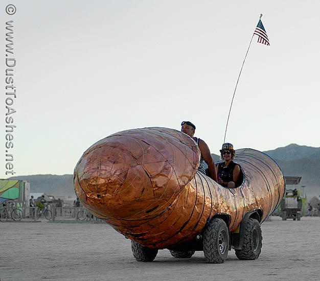 Oversized dick art car