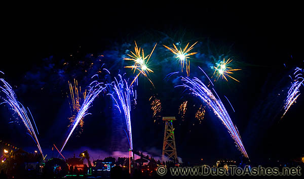 Burning Man night view