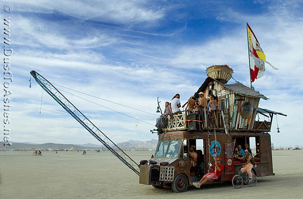 Burning Man party car