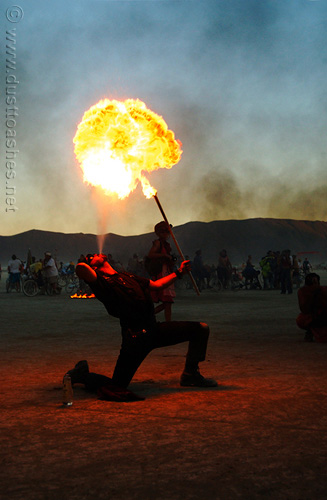 Burning Man performer