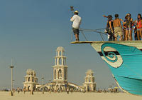 Art tour during Burning Man festival