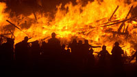 Inferno of burning