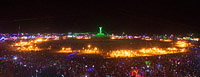Thousand Fire dancers around the Burning Man