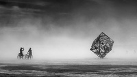 The cube in desert storm