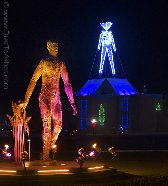 Night vie of the Burning Man