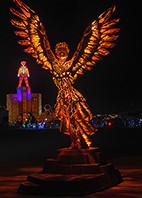 Winged Woman Sculpture