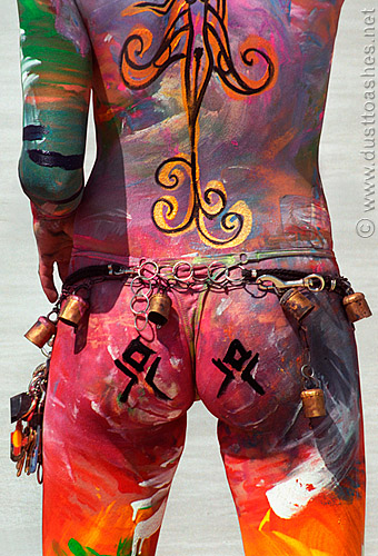 Mars or Bust Burning Man Body Painting Theme from 2001 Seven Ages Mars or Bust Burning Man Body Painting Theme from 2001 Seven Ages