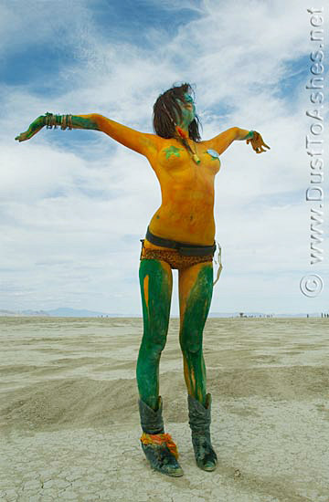 Burning Man body painting