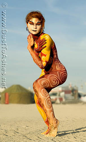 Body Painting at Burning Man. 