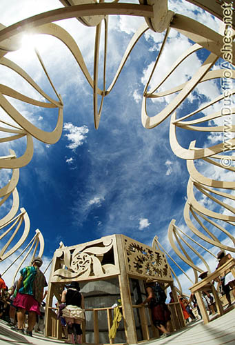 Fire of Fires Temple Top View Burning Man 2009 Burning man 2009 temple