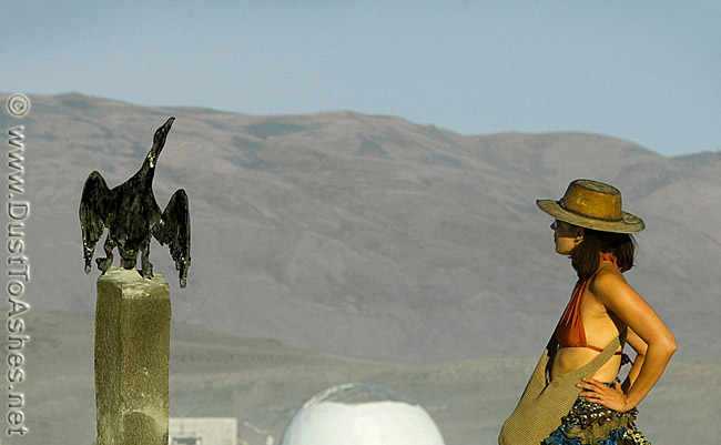 City Life Reaching For Balance Hawk Detail of City Life Reaching For Balance by Daniel James Lynch from Oregon